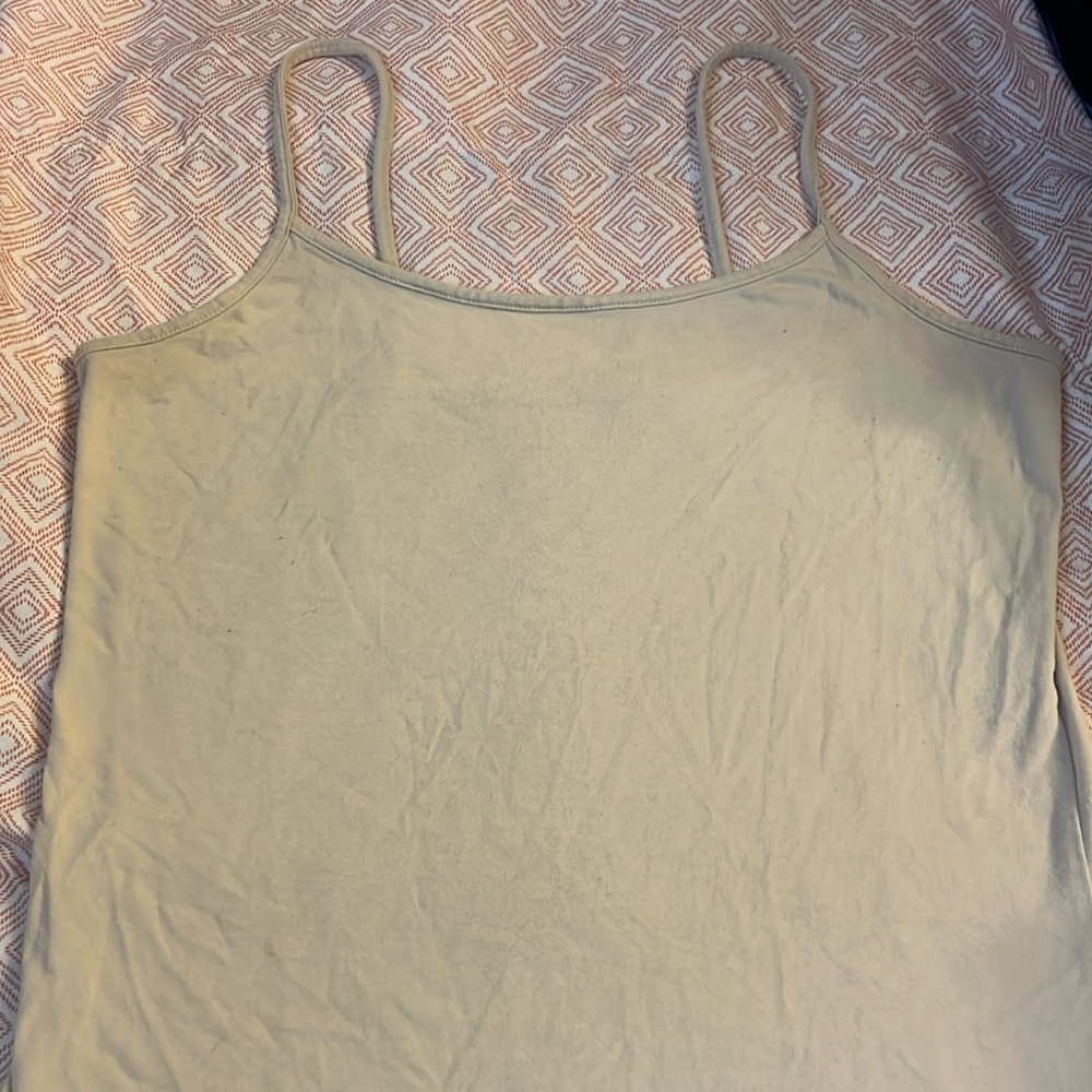 Tan spaghetti tank size medium (8-10)